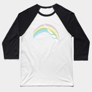 Abstract Unicorn Horn and Rainbow Baseball T-Shirt